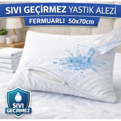 Toptan sıvı geçirmez yastık kılıfı fermuarlı 50x70cm